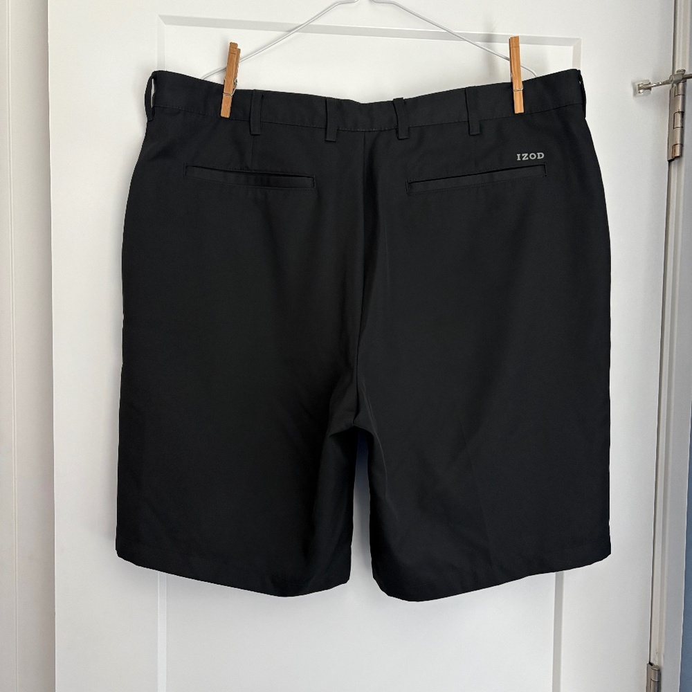 3 for $17! | IZOD Golf Shorts | Men’s 40” waist | black with non-slip waistband